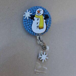 Snowman Badge Reel
